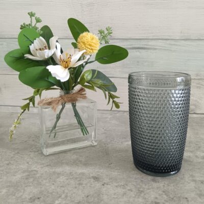 Vaso L Punto Cinza