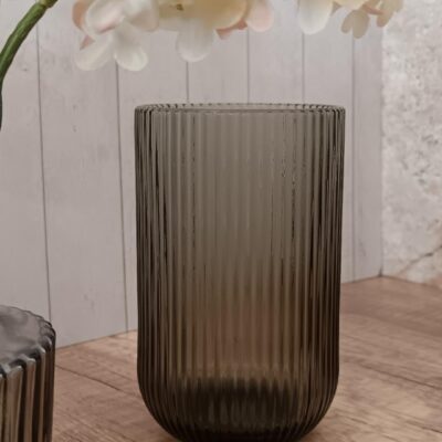 Vaso L Stripes Cinza