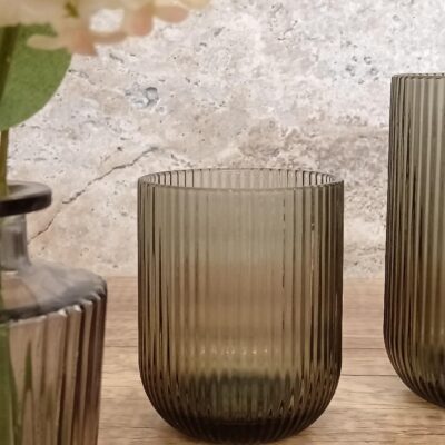 Vaso S Stripes Cinza