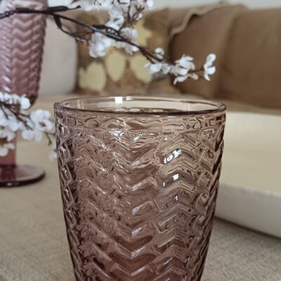 Vaso S Chevron Rose