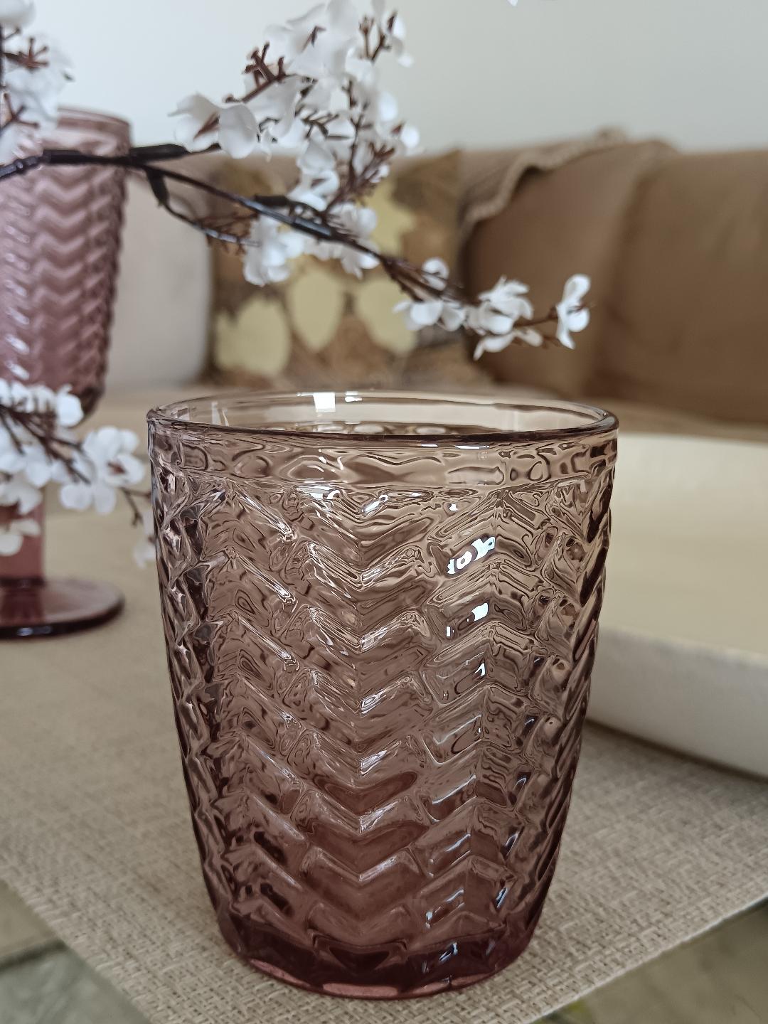Vaso S Chevron Rose