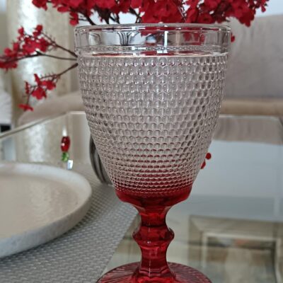 Copa L Punto Clear/Red