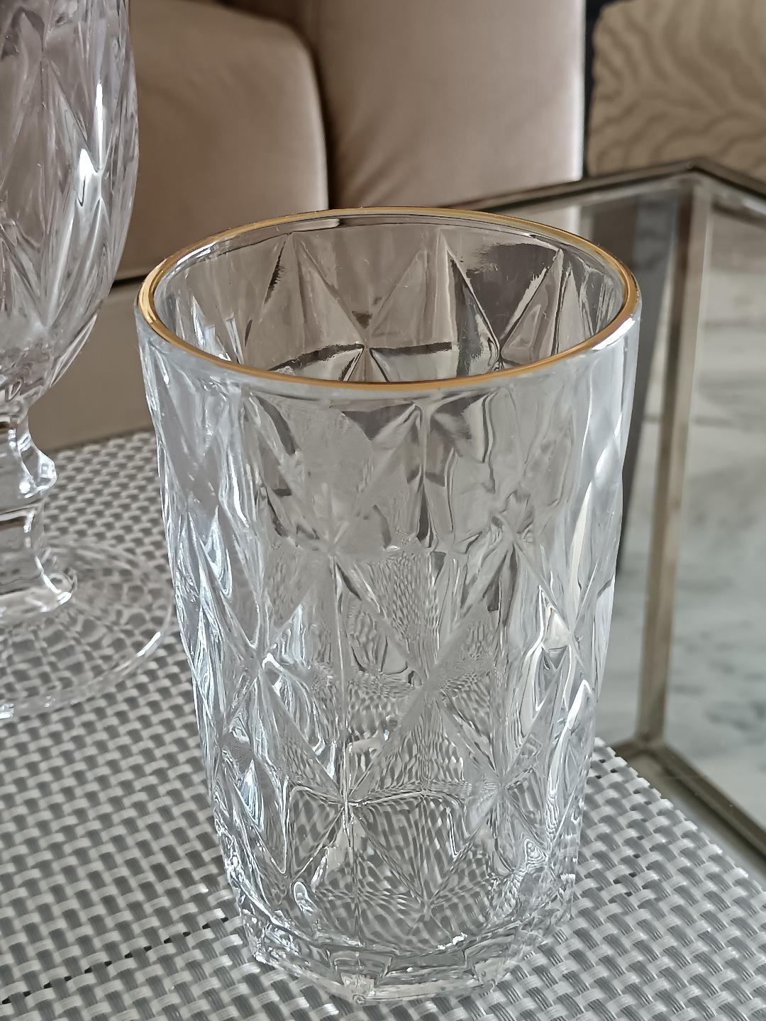 Vaso L Ice Clear/Gold