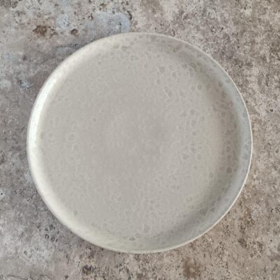 Plato llano Marfil con borde
