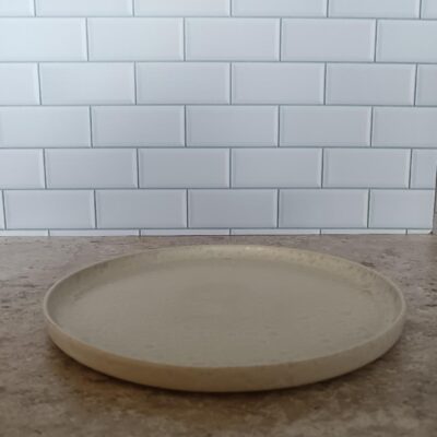 Plato postre Marfil con borde