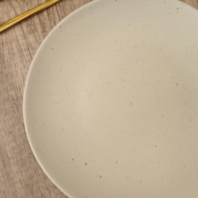 Plato Postre Terra Beige
